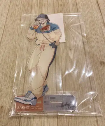 블루 록 갓 구운 빵과 테이크아웃 드링크 빅 아크릴 스탠드 나기