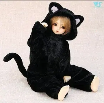 보크스 슈퍼돌피 포근검은 고양이 파자마 미니 MSD, SDM, MDD