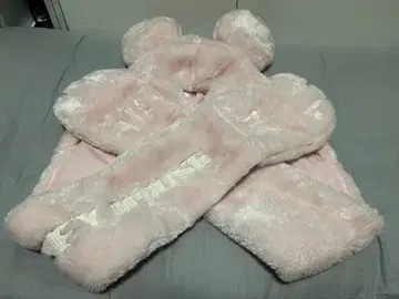 미키마우스 팬 머플러 핑크