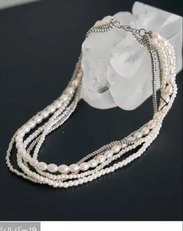 렙심 볼륨 숏 목걸이 실버