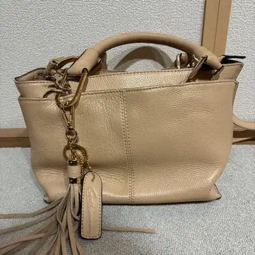 Gout commun 베이지 가죽 핸드백 2way