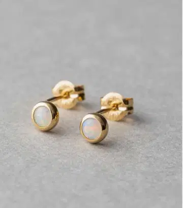 ete K10YG 골드 오팔 귀걸이