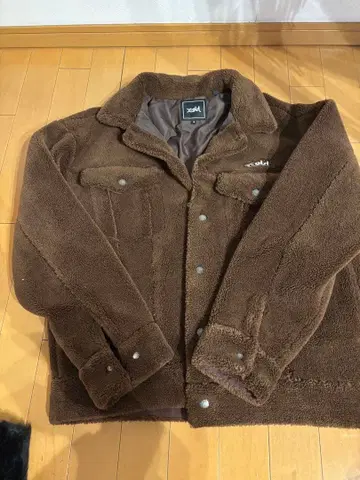 브라운 플리스 자켓