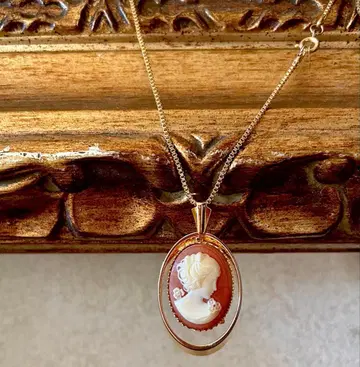 유럽 앤티크 카메오 vintage 펜던트 목걸이