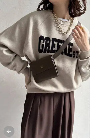 doudou 로고 니트 맨투맨 긴팔