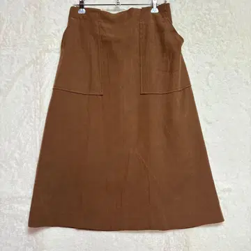 ROPE PICNIC 브라운 미디 스커트 40