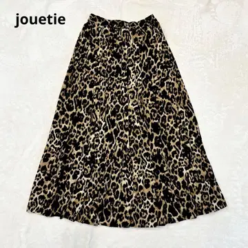 jouetie 쥬에티 레오파드 무늬 롱 스커트 플리츠 레오파드 무늬 M