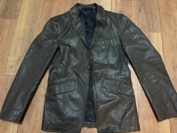 다크 브라운 가죽풍 자켓 M 사이즈