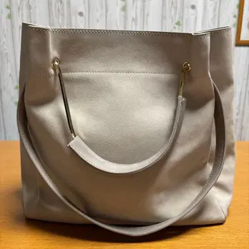 베이지 스웨이드풍 토트백 2way 숄더백 새상품급