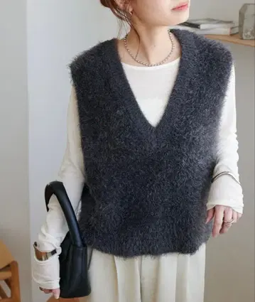 [미사용 새상품] discoat 전후 2WAY 페더얀 숏 베스트