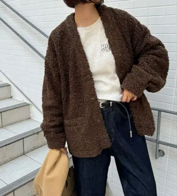 CANAL JEAN RCW 플리스 보아 자켓