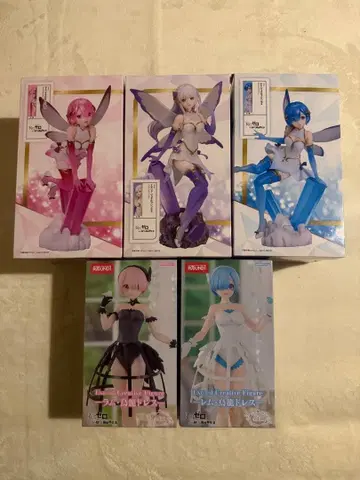 정리 5점 리제로 라운드원 한정판 피규어