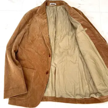 새상품급 정가 46,000엔 오라리 코듀로이 테일러드 자켓 카멜 3