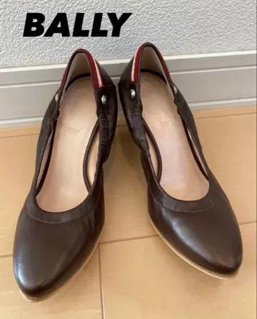 미사용 새상품 BALLY 발리 가죽 여성용 펌프스 다크 브라운