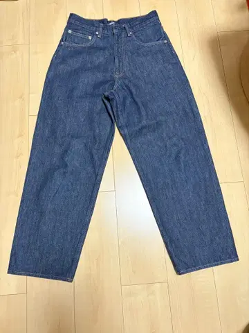 AURALEE HARD TWIST DENIM WIDE PANTS