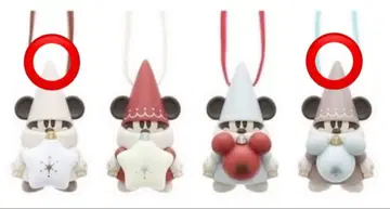 미키 모양 크리스마스 캡슐 토이 2종 세트