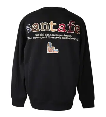 미사용 새상품 santafe 백 프린트 크루넥 트레이닝복