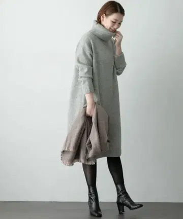 URBAN RESEARCH ROSSO 터틀넥 원피스 새상품급