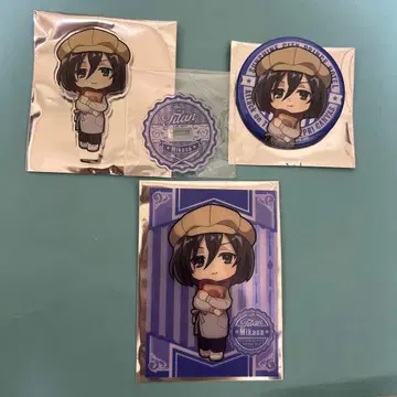 진격의 거인 미카사 프린스 호텔 아크릴 스탠드 캔뱃지 이케멘 프린스