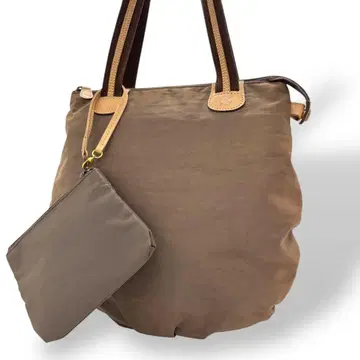 키타무라 핸드백 숄더백 나일론 브라운