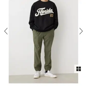 로데오 크라운 올리브 그린 조거 팬츠 남성용 L