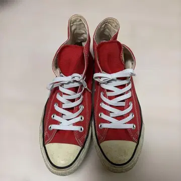 컨버스 하이컷 스니커즈 레드 27.5cm