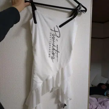 화이트 프릴 캐주얼 여성용