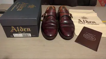 [ 선착순 ] 알든 954 코도반 버건디 몽크 스트랩