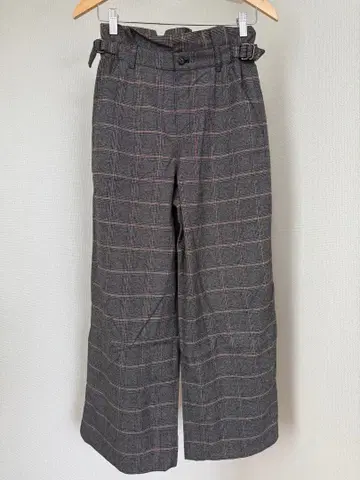 체크 무늬 와이드 팬츠 / 아츠로 야마타