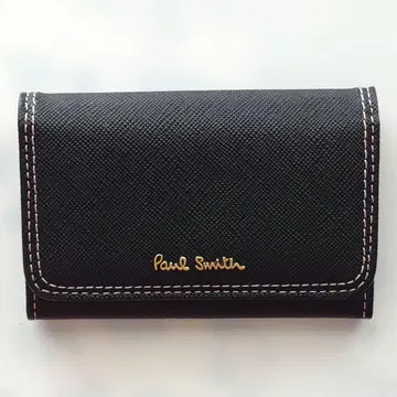 Paul Smith 명함지갑 가죽 블랙 x 핑크