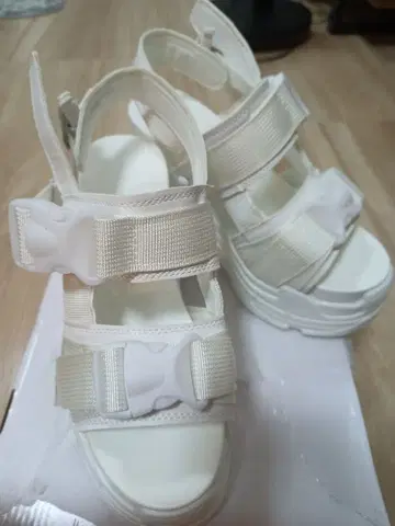 통굽 샌들 바다 셀프 웨딩 브라이덜 슈즈 12cm