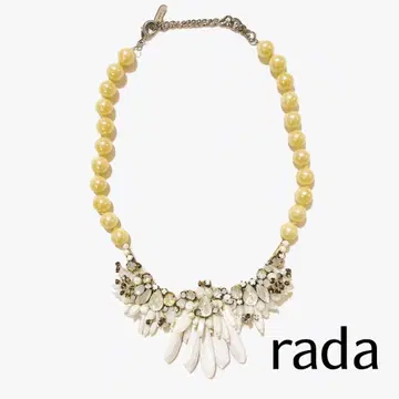 [ 새상품급 ] rada 라다 비즈 목걸이 펄 x 스톤