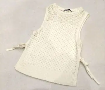 겨울 한정 판매 Kastane 카스타네 메쉬 편직 니트 베스트 F 사이즈