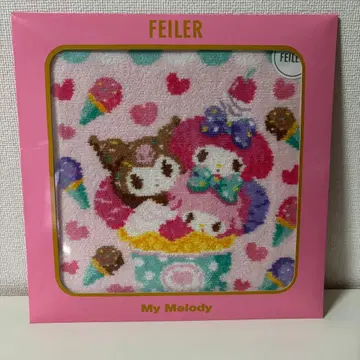 미개봉 새상품 페이러 x 마이멜로디 쿠로미 피아노짱 손수건