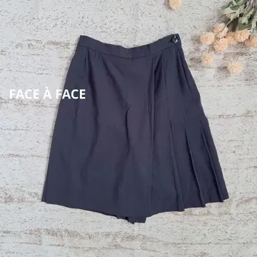 FACE A FACE 일본제 울 100% 랩 스타일 큐롯 고급 플레어