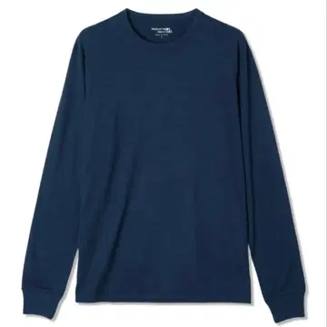 가마쿠라 셔츠 메리노울 T셔츠 롱 슬리브 / 네이비 XL