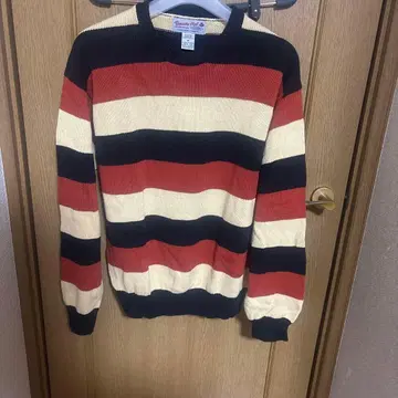 새상품급! 데드스탁 Vanity Club 스트라이프 코튼 스웨터