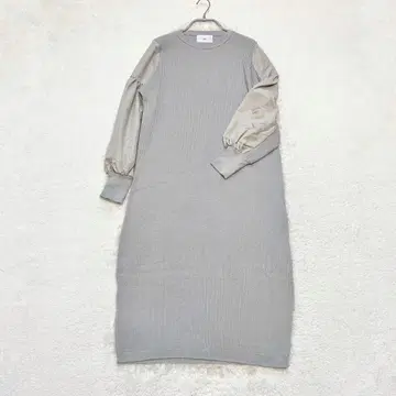 [ Vin  ] 야마다야 벌룬 소매 롱 니트 원피스 일본제 그레이