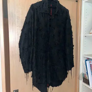 마이너스 블랙 프린지 자켓