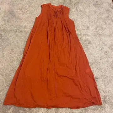 [ Audrey and John wad ] 오렌지 슬리브리스 원피스