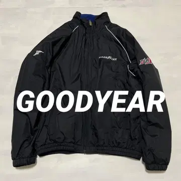 GOODYEAR 로고 자수 레이싱 자켓 안감 플리스