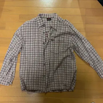 체크 무늬 긴팔 셔츠 M 사이즈