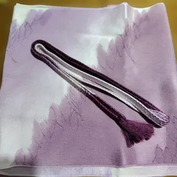 허리띠 오비 장식 천 세트 보라색 그라데이션 일본 정통 의상 소품