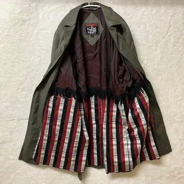 MCGREGOR 맥레거 이너 장식 트렌치코트 올리브