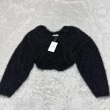 RAY CASSIN 앙상블 볼레로 가디건 라메 샤기 긴팔