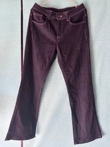 Edwins 다크 퍼플 플레어 데님 여성용