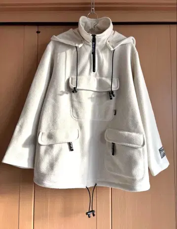 Private Label 화이트 플리스 자켓 풀오버 M