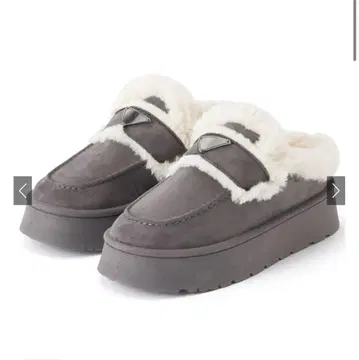 GRL 통굽 무스탕 슬립온[zr1218] 25.0cm