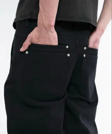 Asapmode Stacked Canvas 와이드 레그 팬츠