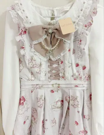 LIZ LISA Salon de Fraise 패턴 셋업 핑크 택 포함